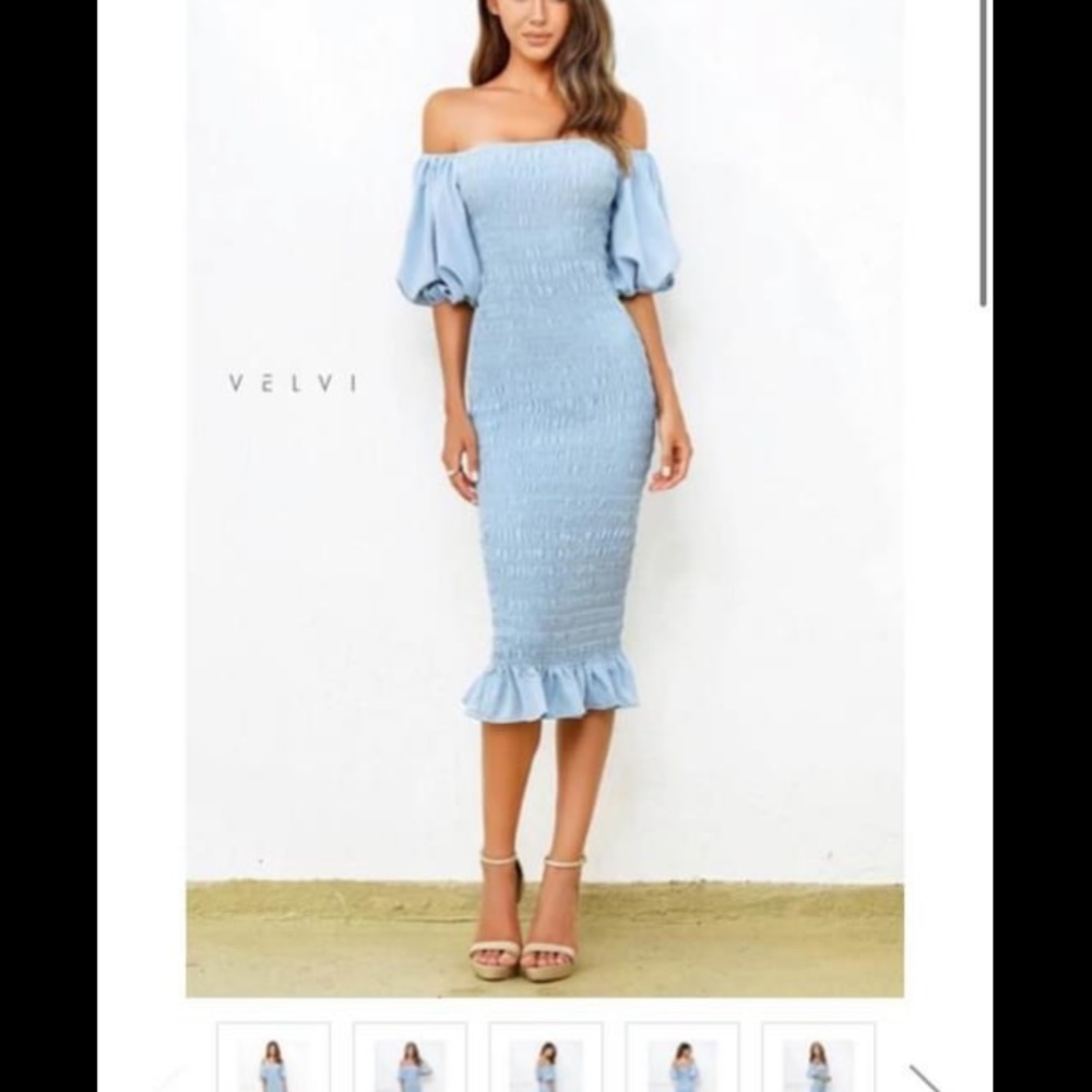 Shirred dress size medium